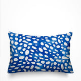 Blue Indigo water color Decorative Pillow Cover. Blue and White Decorative Cushion, African Fabric, Blue and White Geometric Pillow, Navy Abstract Boho Pillow Cover, Indigo Cushion Fabric Pillow Cover, ulli, ullihome, buy black, black owned, living room decor, office decor, bedroom decor, throw sham, pillow cover, bgm art, african art, african american art, black girl magic