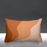 Wavy abstract yellow minimalist mid century modern pillow cover, Abstract  Minimalist Orange Pillow Cushion, Beach Sand Pillow<, ullihome, ulli, buy black, black owned, melanin art, living room decor, bedroom decor, office decor, bgm art, black girl magic, woman art, melanin art, feminist art, spun polyester, cotton twill, machine washable, made in the usa, pillow cover, strong black woman