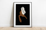 ulli, ullihome, buy black, black owned, bgm art, black girl magic, melanin art, feminist art, woman art, black sistas, bedroom decor, living room decor, study room decor, office decor, afro gifts, afro sistas, black girl magic, Minimalist Black Art Terracotta, Mud Cloth, Motivational, Black Girl Head Wrap