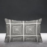  minimalist mid century modern pillow cover, Abstract Bohemian Pillow Cushion, Hand Drawn Line Pillow, ulli, ullihome, buy black, black owned, throw sham, pillow cover, living room decor, bedroom decor, office decor, african art, african american art, woman art, feminist art, black girl magic, bgm art, melanin art, spun polyester, cotton twill, machine washable, made in the u.s.a