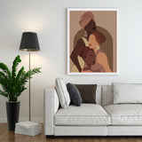 ulli, ullihome, black sisterhood, buy  black, black owned, feminist art, bgm art, black girl magic, melanin art, woman art, afro sistas, bedroom decor, office decor, living room decor, study room decor, wall art, black girl magic, black queen art, friendship art, black woman gifts