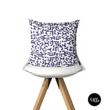 Navy Blue and White Decorative Pillow Cover, Mud cloth Cushion Cover, Black Girl Pillow, African American Art, African fabric Print, Woman Illustration Art, Black Woman Art, Navy Blue and White Mud cloth Pillow, African Fabric Print Throw Pillow, Kuba Cloth Pillow cover, Dark Blue Pillow Cover, ulli, ullihome, bedroom cover, living room decor, african print, african american print, throw shams, bgm art, afro art, black queen, black girl power, feminist art, woman art