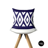 African Mud cloth Decorative Cushion Pillow Cover, African Tribal Cushion Cover, Blue and White Decorative Cushion, Boho Tribal Pillow Throws, Navy Blue Mudcloth Throw Pillow, Mix and Match Pillow cover, Blue Boho Tribal Pillow Cushions, Hand drawn Pattern Pillow, Bogolan Pillow, ulli, ullihome, buy black, black owned, throw shams, bgm art, black girl magic, melanin art, boho art, living room decor, bedroom decor, african art, african american art