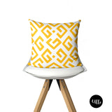 Yellow Tribal Boho Pillow Cover. Mudcloth Yellow Pillow Cover, Yellow Floral Flower Print Pillow, Tribal Boho Decorative Pillow, Yellow and White Floral Mudcloth Kuba Cloth Pillow Cover, Yellow Tribal Boho Pillow, Yellow Decorative Pillow, Flower Pillow, Hand drawn Art, ulli, ullihome, buy black, black owned, throw shams, living room decor, bedroom decor, office decor, bgm art, african art, african american art, melanin art, black queen art, melanin art, feminist art