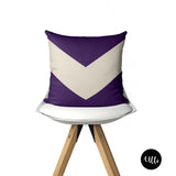 Purple and Beige Bogolanfini Bogolan Mud cloth Pillow Cover, Bohemian Throw Pillow, Purple and White Tribal Euro Sham, Purple Chevron Shape Decorative Pillow Sham, Purple Accent Pillow, living room decor, office decor, bedroom decor, ulli, ullihome, buy black, black owned, throw sham, pillow cover, melanin art, bgm art, african art, black magic art, woman art, african art, african american art