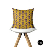 Purple, Gold and Beige Yoruba Royalty African Print Pillows, Tribal Yoruba Crown Damask Throw Pillow, Purple and Gold Euro Sham, Purple Crown Royal Decorative Pillow Sham, Geometric Chevron Damask Purple Accent Pillow, Royal Purple and Gold Tribal Pillow Cover, Geometric Purple Crown Throw Pillow, Purple Damask Pillow Sham, Throne Purple Accent Pillow, King, throw shams, buy black, black owned, african american art, african art, ullihome, bedroom decor, living room decor, throw shams, bgm art