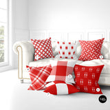 Red and White Bogolanfini Bogolan Mud cloth Pillow Cover, Bohemian Throw Pillow, Red and White Tribal Euro Sham, Red Checkered Decorative Pillow Sham, Red and White Accent Pillow, Ethnic Geometric Red and White Pillow Cover, Red Mudcloth Throw Pillow, Red Checkered Sham, Red Tribal Pillow Sham, Red Plaid Accent Pillow, african print, african american print, bgm art, black girl magic, living room decor, bedroom decor, ulli, ullihome, melanin art, afro art