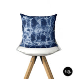 African Batik Decorative Pillow Cover, Adire Tribal Cushion Cover, Blue and White Decorative Cushion, African Fabric, Blue and White Geometric Pillow, Mix and Match Shibori Pillow Cover, Indigo Blue Navy Blue Batik Pillow, Tye Dye Cushion, African Adire, Boho Pillow Cover, Indoor Pillow, throw shams, living room decor, bedroom decor, ulli, ullihome, buy black, black owned, melanin art, boho art, bohemian art, black girl magic, bgm art