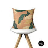 Tropical Leaf Pillow Cover. Lily Flower Pillow Covers, Afro Throws, Black Girl Woman Art, Natural Hair Girl, Black Queen, Tropical Leaves Pillow Cover. Floral Pillows, Lily Pillow, Floral Mix and Match Pillow, Decorative Pillow, Black Girl, Natural Hair, Black Art, bgm art, melanin art, sista art, throw shams, buy black, black owned, ulli, ullihome, living room decor, bedroom decor, office decor