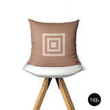 Modern art Pillow. Minimalist Abstract Pillow Cushion, Retro Cushion Cover, Black Girl Power Art. Circle design Pillow Cover, Neutral Color Art, Abstract Art, Melanin Art, ULLI, ULLIHOME, throw pillow, pillow cover