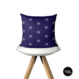 Navy Blue and White Decorative Pillow Cover, Mud cloth Cushion Cover, Black Girl Pillow, African American Art, African fabric Print, Woman Illustration Art, Black Woman Art, Navy Blue and White Mud cloth Pillow, African Fabric Print Throw Pillow, Kuba Cloth Pillow cover, Dark Blue Pillow Cover, ulli, ullihome, bedroom cover, living room decor, african print, african american print, throw shams, bgm art, afro art, black queen, black girl power, feminist art, woman art