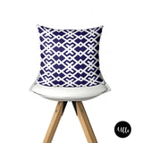 Navy Blue and White Decorative Pillow Cover, Mud cloth Cushion Cover, Black Girl Pillow, African American Art, African fabric Print, Woman Illustration Art, Black Woman Art, Navy Blue and White Mud cloth Pillow, African Fabric Print Throw Pillow, Kuba Cloth Pillow cover, Dark Blue Pillow Cover, ulli, ullihome, bedroom cover, living room decor, african print, african american print, throw shams, bgm art, afro art, black queen, black girl power, feminist art, woman art