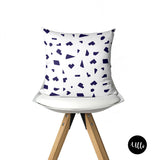 Navy Blue and White Decorative Pillow Cover, Mud cloth Cushion Cover, Black Girl Pillow, African American Art, African fabric Print, Woman Illustration Art, Black Woman Art, Navy Blue and White Mud cloth Pillow, African Fabric Print Throw Pillow, Kuba Cloth Pillow cover, Dark Blue Pillow Cover, ulli, ullihome, bedroom cover, living room decor, african print, african american print, throw shams, bgm art, afro art, black queen, black girl power, feminist art, woman art