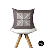 Pewter African Mud cloth Decorative Cushion Pillow Cover, African Tribal Cushion Cover Euro Sham, Muddy Grey Decorative Cushion, Boho Tribal Pillow Throws, Grey Mudcloth Throw Pillow, Pewter Mix and Match Pillows, Muddy Grey Pillow Cover, White and Grey Tribal boho Pillow Kuba Cloth, ulli, ullihome, buy black, black owned, bgm art, black girl magic, living room decor, bedroom decor, throw shams, african print, african american print
