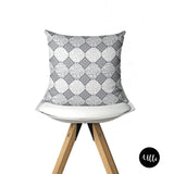 African Tribal Cushion Cover Euro Sham, Floral Pillow Accents in Grey Decorative Cushion, Boho Tribal Pillow Throws, Grey African Fabric Throw Pillow, Chevron Mix and Match Pillows, Geometric Grey Pillow Cover, Grey Floral Pillow Kuba Cloth, ulli, ullihome, buy black, black owned, melanin art, bgm art, african print, african american art, living room decor, bedroom art
