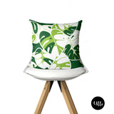 Chartreuse Lime Green Floral Foliage Decorative Cushion Pillow Cover, Green Tropical Leaf Cushion Cover Euro Sham, Lime Green Decorative Cushion, Geometric Sage Boho Tribal Pillow Cover Throws, Green Floral Throw Pillow, Tropical Green Leafs Mix and Match Pillows, chartreuse foliage Pillow Cover, Green Adire Tribal Pillow Cover, ulli, ullihome, buy black, black owned, melanin art, bgm art, black girl magic, black woman art, living room, bedroom decor