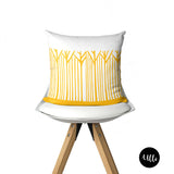 Yellow Tribal Boho Pillow Cover. Mudcloth Yellow Pillow Cover, Yellow Floral Flower Print Pillow, Tribal Boho Decorative Pillow, Yellow and White Floral Mudcloth Kuba Cloth Pillow Cover, Yellow Tribal Boho Pillow, Yellow Decorative Pillow, Flower Pillow, Hand drawn Art, ulli, ullihome, buy black, black owned, throw shams, living room decor, bedroom decor, office decor, bgm art, african art, african american art, melanin art, black queen art, melanin art, feminist art