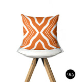 Orange African Fabric Tribal Boho Pillow Cover. Geometric Orange Pillow Cover, Orange Ankara Wax Print Print Pillow, Tribal Boho Kuba Decorative Pillow, Orange Mud cloth Pillow Cover, Orange Floral Flower Mix and Match Pillow, Orange Tribal Boho Pillow, Orange Kuba Cloth Pillow, Orange Kuba, ulli, ullihome, buy black, black owned, living room decor, bedroom decor, throw shams, bgm art, afro art, boho art, african art, african american art, boho art