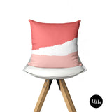 Pink Coral and White African Ankara Print Pillow cover, Coral Tribal Bohemian Throw Pillow, Coral and White Sofa Euro Sham, Coral Cushion Cover Decorative Pillow Sham, Geometric Coral Accent Pillow, throw shams, ulli, ullihome, living room decor, bedroom decor, african print, african american art, buy black, black owned, bgm art