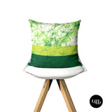 Chartreuse Lime Green Batik Decorative Cushion Pillow Cover, Green Tribal Adire Cushion Cover Euro Sham, Lime Green Decorative Cushion, Geometric Batik Sage Tribal Pillow Cover Throws, Green Batik Throw Pillow, Green Tribal Mix and Match Pillows, Floral Batik chartreuse Geometric Pillow Cover, Green Adire Pillow Cover, ullihome, ulli, buy black, black owned, woman art, melanin art, bgm art, throw shams