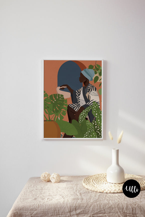 afro art, african american art, african art, black girl power, black queen, bohemian art, sistas art, buy black, black owned business, black queen, melanin, melanin popping, wall art, fine art print