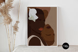 Sisterhood Black Girl Poster, Woman Art Illustration, Melanin, black girl magic, Sistas, Afro Black Art, African american woman art, Poster, MELANIN ART, african art, african american art, ulli, ullihome, buy black, black owned, living room decor, office decor, bedroom decor