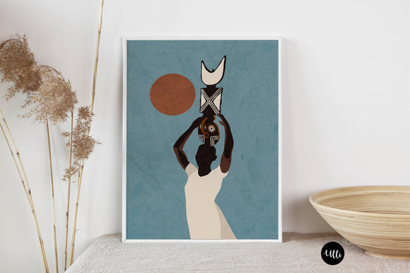 african art, african american, black art, black girl magic, black power, bedroom art, chic, Ullihome, black queen art, black girl power, feminist art, buy black