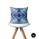 African Batik Decorative Pillow Cover, Teknik, Kanoko shibori, Adire Tribal Cushion Cover, Blue and White Decorative Cushion, African Fabric, Blue and White Geometric Pillow, Mix and Match Shibori Pillow Cover, Indigo Blue Navy Blue Batik Pillow, Tye Dye Cushion, African Adire, Boho Pillow Cover, Indoor Pillow, living room decor, bedroom decor, ullihome, ulli, throw shams, buy black, black owned, melanin art, afro art, boho art