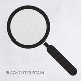 Abstract Black and Beige Curtain