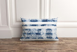 African Batik Decorative Pillow Cover, Adire Tribal Cushion Cover, Blue and White Decorative Cushion, African Fabric, Blue and White Geometric Pillow, Tie Dye Cushion, Adire Fabric, Dark Blue Bohemian Pillow Cover, Tribal Pillow, ulli, ullihome, buy black, black owned, melanin art, black girl magic art, bgm art, living room decor, bedroom decor, office decor