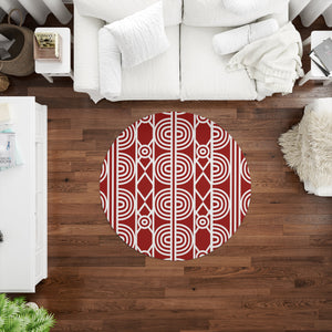 Idia - Round Living Room Carpet, Round Bedroom Rug, Round Office Floor Mat
