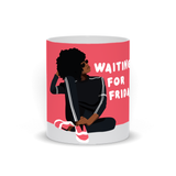 African American Woman Mug. Black Fashionista, Black Women Fashion, Woman Empowerment, Black Woman Art, Gift for Black Woman, bgm art, melanin art, ulli, ullihome, buy black, black owned, black woman, woman art, feminist art